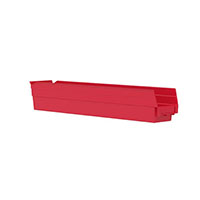 23-5/8 Inch (in) Outside Length (L) and 4-1/8 Inch (in) Outside Width (W) Shelf Bin