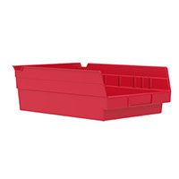 11-5/8 Inch (in) Outside Length (L) and 8-3/8 Inch (in) Outside Width (W) Shelf Bin