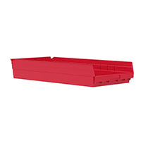 23-5/8 Inch (in) Outside Length (L) and 11-1/8 Inch (in) Outside Width (W) Shelf Bin