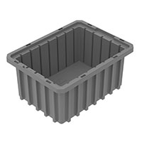 Akro-Grid 10-7/8 Inch (in) Outside Length (L), 8-1/4 Inch (in) Outside Width (W), and 5 Inch (in) Outside Height (H) Dividable Container - 2