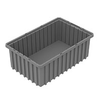 Akro-Grid 16-1/2 Inch (in) Outside Length (L), 10-7/8 Inch (in) Outside Width (W), and 6 Inch (in) Outside Height (H) Dividable Container - 2