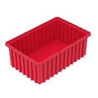 Akro-Grid 16-1/2 Inch (in) Outside Length (L), 10-7/8 Inch (in) Outside Width (W), and 6 Inch (in) Outside Height (H) Dividable Container - 3