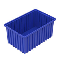 Akro-Grid 16-1/2 Inch (in) Outside Length (L), 10-7/8 Inch (in) Outside Width (W), and 8 Inch (in) Outside Height (H) Dividable Container