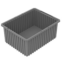 Akro-Grid 22-3/8 Inch (in) Outside Length (L), 17-3/8 Inch (in) Outside Width (W), and 10 Inch (in) Outside Height (H) Dividable Container - 2