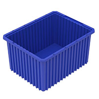 Akro-Grid 22-1/2 Inch (in) Outside Length (L), 17-1/2 Inch (in) Outside Width (W), and 12 Inch (in) Outside Height (H) Dividable Container