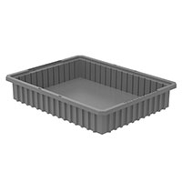 Akro-Grid 22-3/8 Inch (in) Outside Length (L), 17-3/8 Inch (in) Outside Width (W), and 4 Inch (in) Outside Height (H) Dividable Container - 2