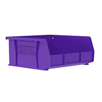 AkroBins® 10-7/8 Inch (in) Outside Length (L) and 11 Inch (in) Outside Width (W) Industry-Leading Hanging and Stacking Bin - 8