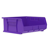 AkroBins® 14-3/4 Inch (in) Outside Length (L) and 16-1/2 Inch (in) Outside Width (W) Industry-Leading Hanging and Stacking Bin - 9