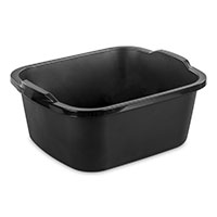 18 Quart/17 Liter Black Dishpan