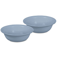 Set of Two 49 Ounce/1.4 Liter Bowls (Blue)