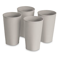 Set of Four 20 Ounce/591 Milliliter Tumblers (Gray)