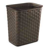 <!--3.4 Gallon/13 Liter Weave Wastebasket (Espresso)-->