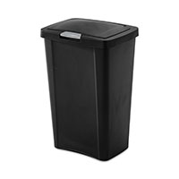 <!--13 Gallon/49 Liter TouchTop™ Wastebasket (Black)-->