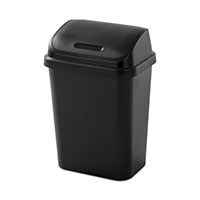 <!--7.8 Gallon/30 Liter SwingTop Wastebasket (Black)-->