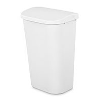 <!--11.3 Gallon/43 Liter LiftTop Wastebasket (White)-->