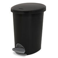 <!--2.6 Gallon/9.8 Liter Ultra™ StepOn Wastebasket (Black)-->