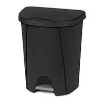<!--6.6 Gallon/25 Liter StepOn Wastebasket (Black)-->