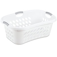 1.25 Bushel/44 Liter Ultra™ HipHold Laundry Basket (White)