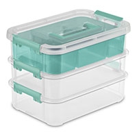 Stack and Carry 3 Layer Handle Box and Trays Stack and Carry 3 Layer Handle Box and Trays
