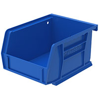 AkroBins® 5-3/8 Inch (in) Outside Length (L) and 4-1/8 Inch (in) Outside Width (W) Industry-Leading Hanging and Stacking Bin - 3