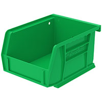 AkroBins® 5-3/8 Inch (in) Outside Length (L) and 4-1/8 Inch (in) Outside Width (W) Industry-Leading Hanging and Stacking Bin - 5