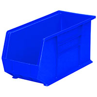 AkroBins® 18 Inch (in) Outside Length (L) and 8-1/4 Inch (in) Outside Width (W) Industry-Leading Hanging and Stacking Bin - 3