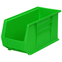 AkroBins® 18 Inch (in) Outside Length (L) and 8-1/4 Inch (in) Outside Width (W) Industry-Leading Hanging and Stacking Bin - 5