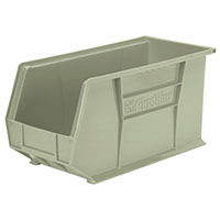 AkroBins® 18 Inch (in) Outside Length (L) and 8-1/4 Inch (in) Outside Width (W) Industry-Leading Hanging and Stacking Bin - 4