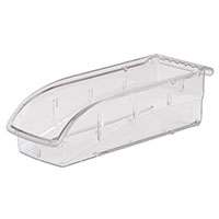 InSight® 10-7/8 Inch (in) Outside Length (L) and 4-1/8 Inch (in) Outside Width (W) Ultra-Clear Polycarbonate Bin