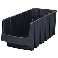 17-7/8 Inch (in) Outside Length (L) and 8-3/8 Inch (in) Outside Width (W) Nesting and Stacking Shelf Economy Bin