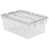 21-1/2 Inch (in) Outside Length (L), 15-1/4 Inch (in) Outside Width (W) and 9 Inch (in) Height (H) Attached Lid Container - 3