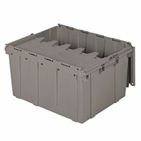 24 Inch (in) Outside Length (L), 19-1/2 Inch (in) Outside Width (W) and 12-1/2 Inch (in) Height (H) Attached Lid Container