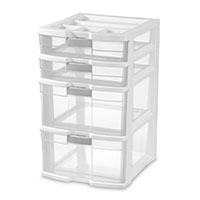 4 Drawer Locking Tower