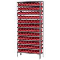 12 Inch (in) Shelf Depth Super-Size AkroBin Steel Shelving with 30120 Bins - 3