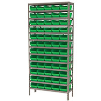 12 Inch (in) Shelf Depth Super-Size AkroBin Steel Shelving with 30130 Bins - 2