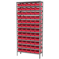 12 Inch (in) Shelf Depth Super-Size AkroBin Steel Shelving with 30130 Bins - 3