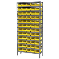 12 Inch (in) Shelf Depth Super-Size AkroBin Steel Shelving with 30130 Bins - 4