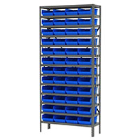 12 Inch (in) Shelf Depth Super-Size AkroBin Steel Shelving with 30150 Bins