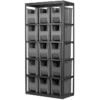 18 Inch (in) Shelf Depth Stak-N-Store Steel Shelving with 13014 Bins