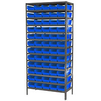 18 Inch (in) Shelf Depth Super-Size AkroBin Steel Shelving with 30138 Bins