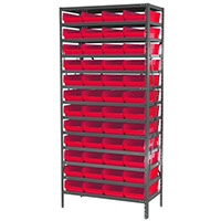 18 Inch (in) Shelf Depth Super-Size AkroBin Steel Shelving with 30158 Bins - 4