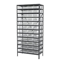 18 Inch (in) Shelf Depth Super-Size AkroBin Steel Shelving with 30158 Bins - 2