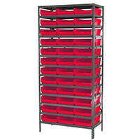 18 Inch (in) Shelf Depth Super-Size AkroBin Steel Shelving with 30178 Bins - 4