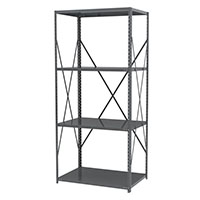24 Inch (in) Shelf Depth Steel Shelving with No Bins