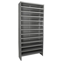 12 Inch (in) Shelf Depth Enclosed Steel Shelving with No AkroDrawers