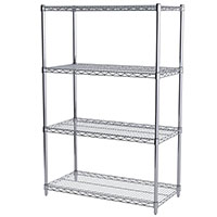 54 Inch (in) Height, 18 Inch (in) Width, and 36 Inch (in) Length Wire Shelving Starter Unit