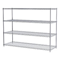 54 Inch (in) Height, 24 Inch (in) Width, and 72 Inch (in) Length Wire Shelving Starter Unit