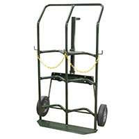 29 Inch (in) Base Plate Width (W) Semi-Pneumatic 4-Wheel Gas Cylinder Truck 29 Inch (in) Base Plate Width (W) Semi-Pneumatic 4-Wheel Gas Cylinder Truck