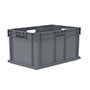 23-3/4 Inch (in) Outside Length (L), 15-3/4 Inch (in) Outside Width (W) and 12-1/4 Inch (in) Outside Height (H) Solid Side and Base Straight Wall Industrial Reusable Container