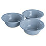 Set of Three 20 Ounce/591 Milliliter Bowls (Blue)